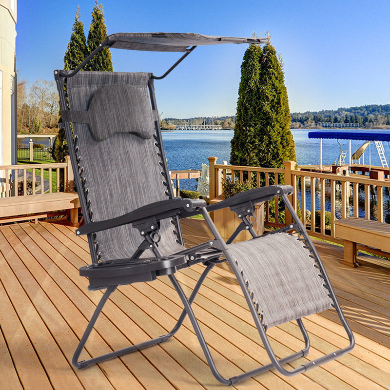 Arlmont & Co. Octavio Zero Gravity Reclining Chaise Lounge & Reviews